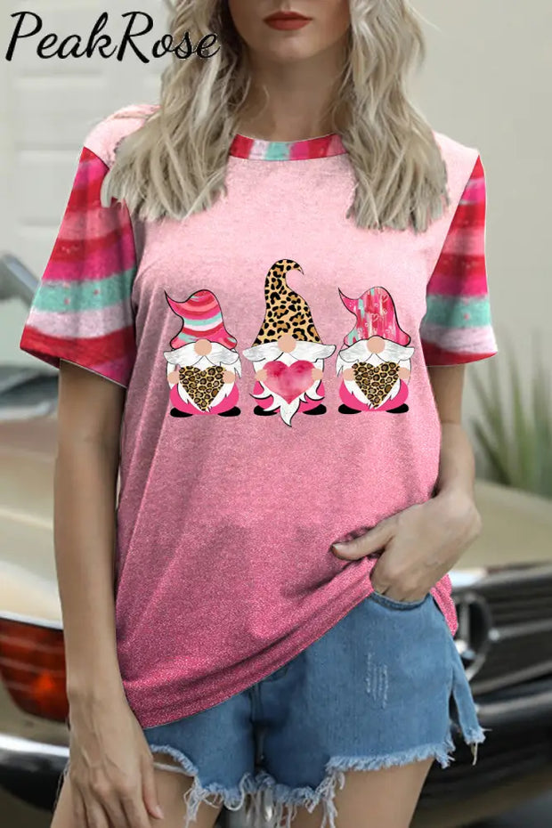 Pink Love Gnome T-Shirt S /