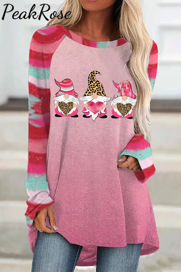 Pink Love Gnome Tunic