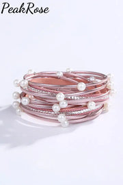 Pink Pearl Stacking Bracelet Bracelets