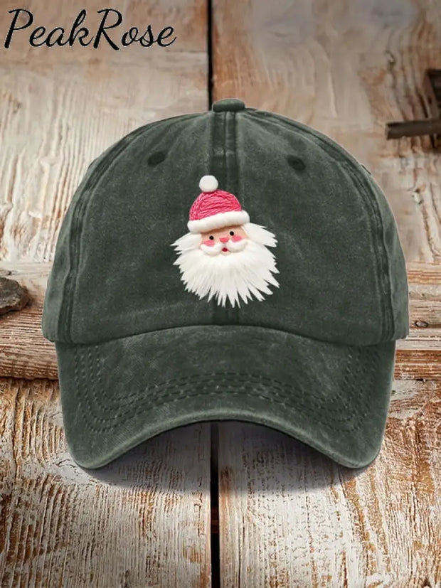 Pink Santa Casual Unisex Hat Army Green / One-Size Christmas