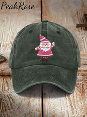 Pink Santa Casual Unisex Hat Army Green / One-Size Christmas