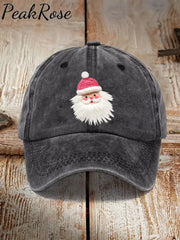 Pink Santa Casual Unisex Hat Black / One-Size Christmas