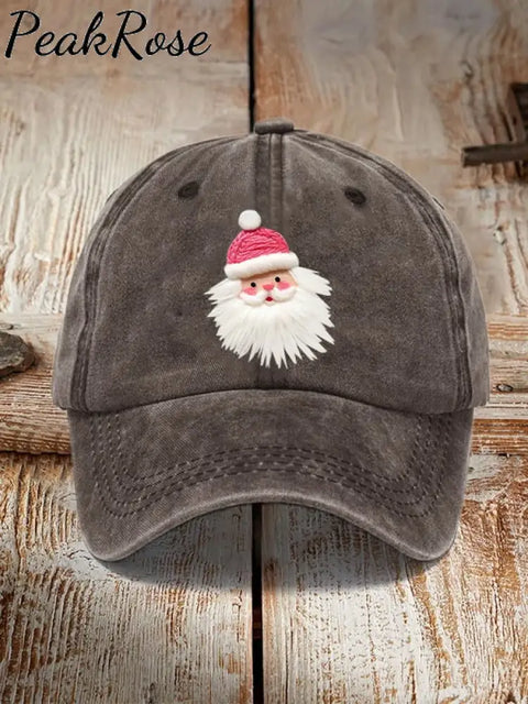 Pink Santa Casual Unisex Hat Coffee / One-Size Christmas