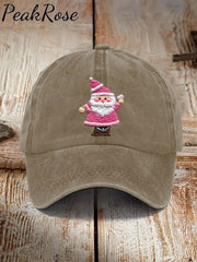 Pink Santa Casual Unisex Hat Khaki / One-Size Christmas