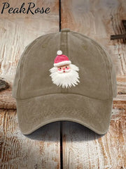 Pink Santa Casual Unisex Hat Khaki / One-Size Christmas