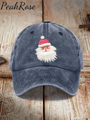 Pink Santa Casual Unisex Hat Navy / One-Size Christmas