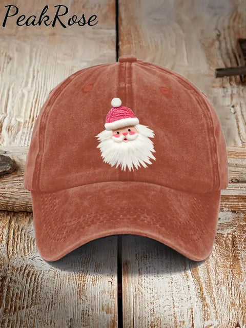 Pink Santa Casual Unisex Hat Orange / One-Size Christmas