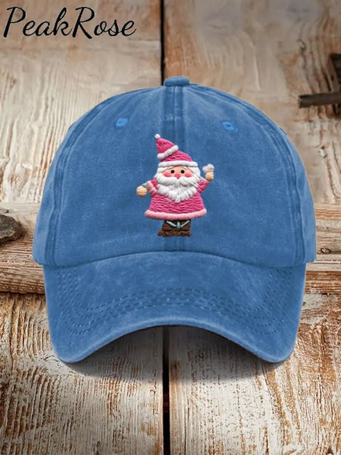 Pink Santa Casual Unisex Hat Royal Blue / One-Size Christmas