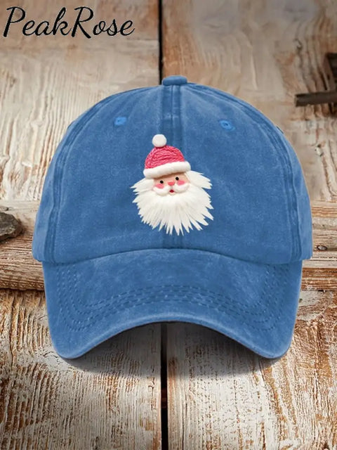 Pink Santa Casual Unisex Hat Royal Blue / One-Size Christmas