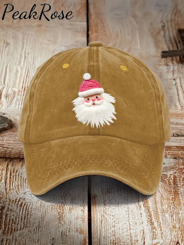 Pink Santa Casual Unisex Hat Turmeric / One-Size Christmas