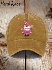 Pink Santa Casual Unisex Hat Turmeric / One-Size Christmas