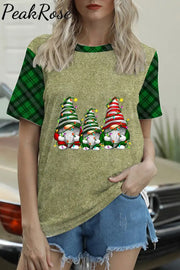 Plaid Christmas Gnome T-Shirt