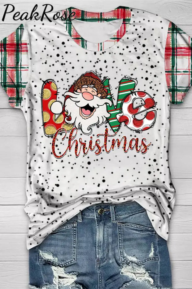 Plaid Christmas Love T-Shirt