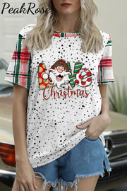 Plaid Christmas Love T-Shirt S