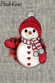 Plaid Christmas Snowman Sweatshirt