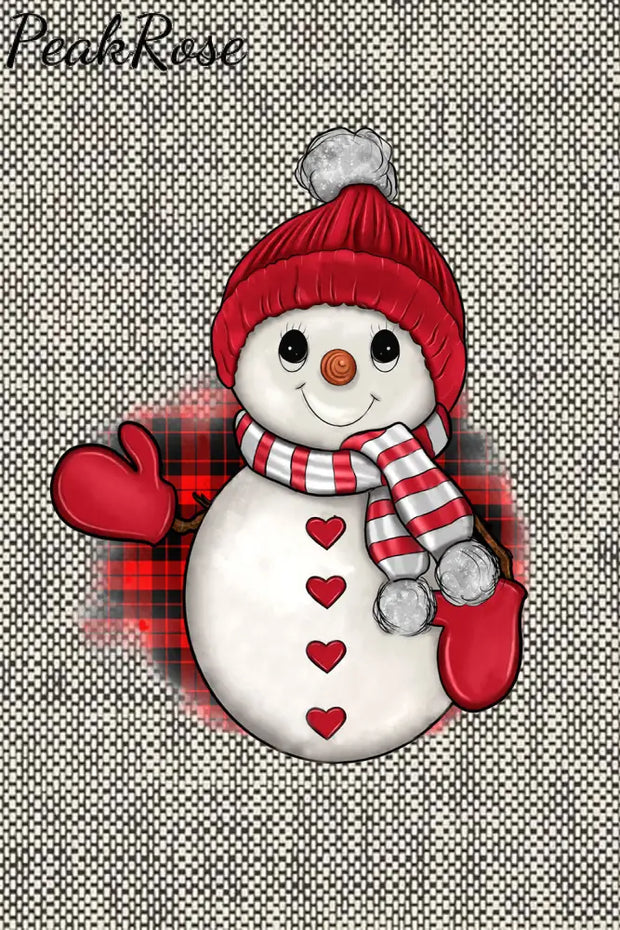 Plaid Christmas Snowman Sweatshirt