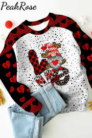 Plaid Love Gnome Sweatshirt