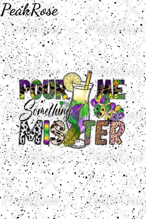 Pour Me Something Mister Mardi Gras Polka Dots Print Sweatshirt