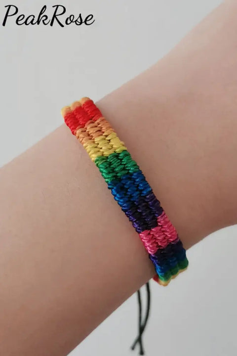 Rainbow Braided Bracelet Bracelets