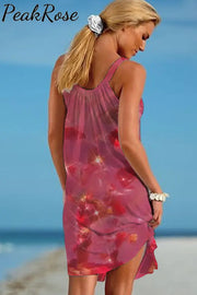 Rose Garden Starlight Shining Beach Sleeveless Dress