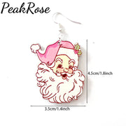 Santa Claus Wood Earring Earrings