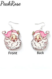 Santa Claus Wood Earring Earrings