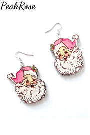 Santa Claus Wood Earring Earrings