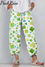 Shamrock Lucky Charm St Patricks Day Casual Pants Casual Pant