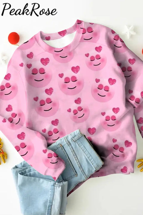 Smile Face Love Sweatshirt