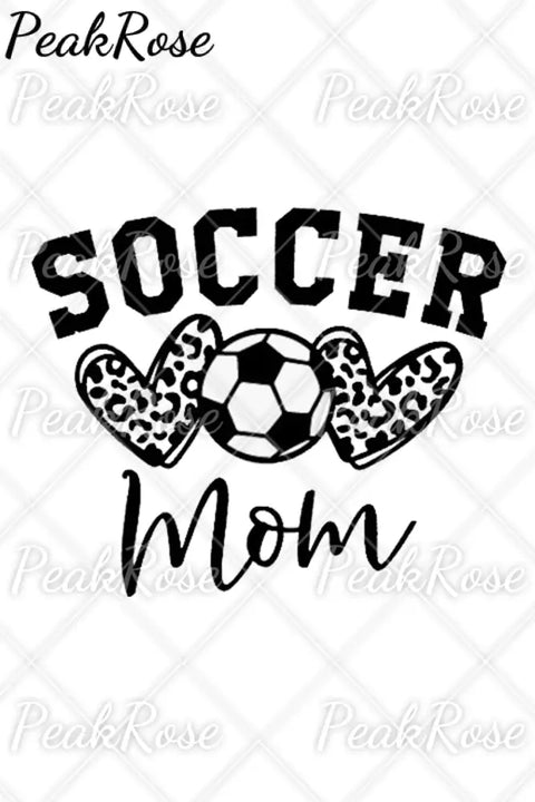 Soccer Mom Heart Plaid Print V-Neck T-Shirt T-Shirt