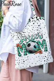 Soccer Mom Leopard Print Tote Bag