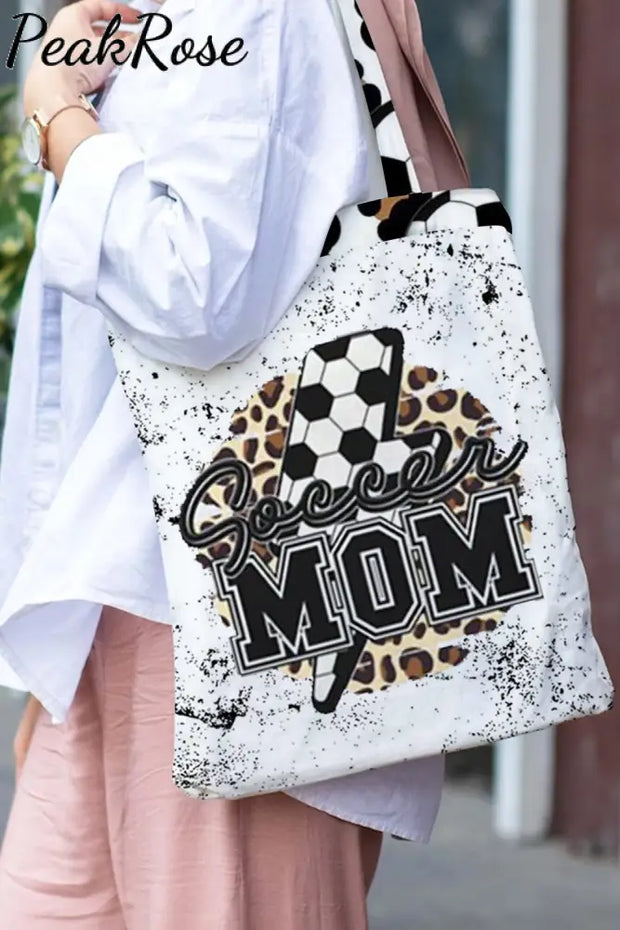 Soccer Mom Lightening Print Tote Bag