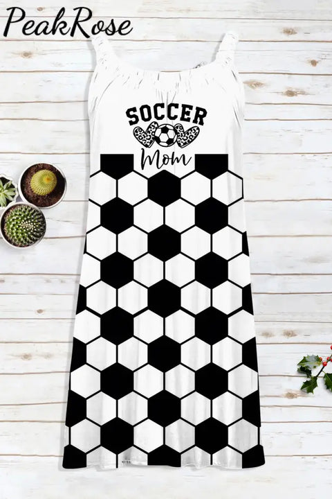 Soccer Mom Print Sleeveless Dress