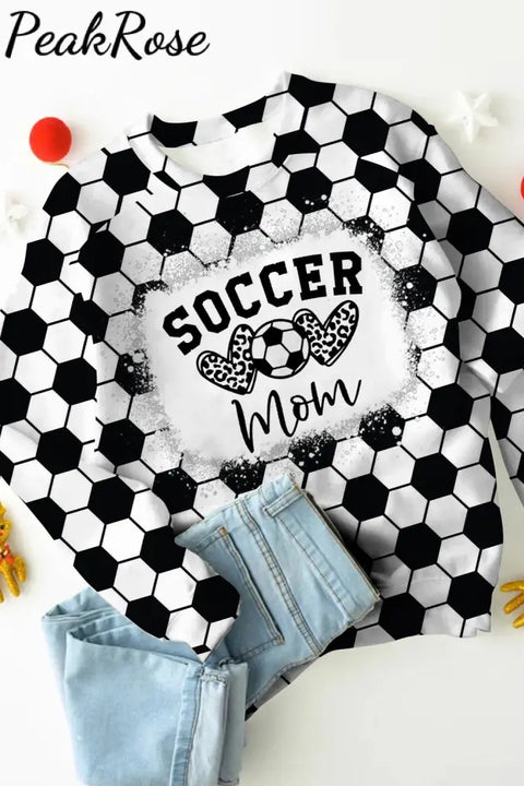 Soccer Mom Print Sweatshirt