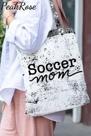 Soccer Mom Print Tote Bag