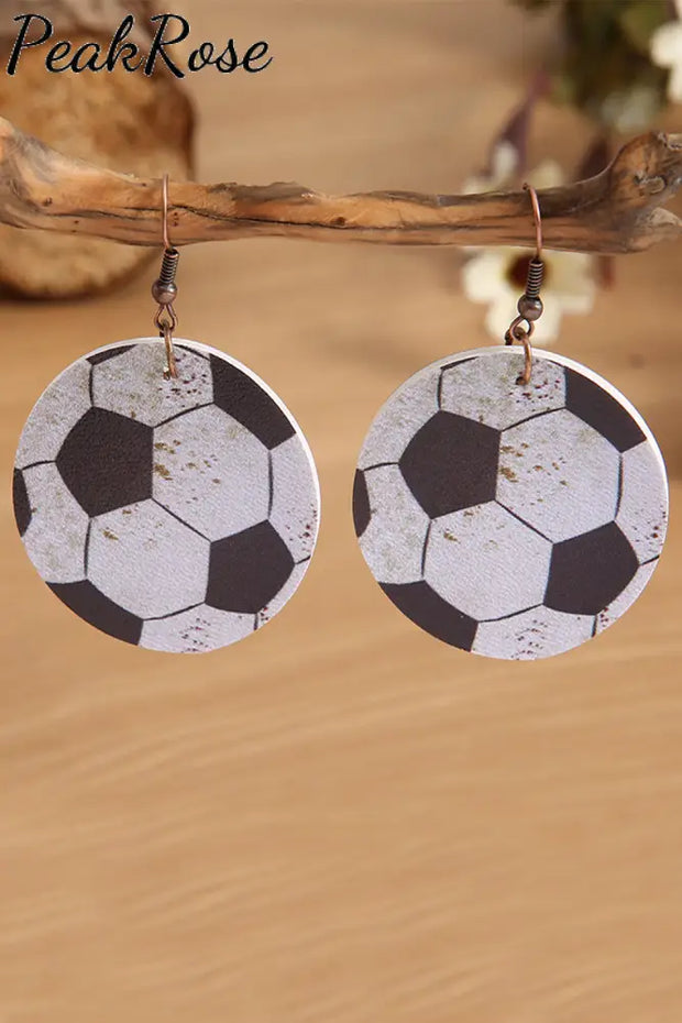 Soccer Print Earrings