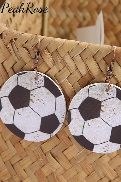 Soccer Print Earrings One-Size /