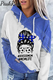 Soccermom #Momlife Ink Printing & Dyeing Fashion Illustration Girl Hoodie