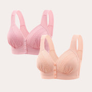 2024 Front Button Breathable Skin-Friendly Cotton Bra