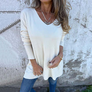 ✨Women's Cozy Knit Long Sleeve Tunic Top with Side Slits