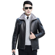 🎁[Perfect gift]  Men's Waterproof Winter PU Leather Jacket 🌧️🧥: A Lifetime of Warmth for Seniors! ❄️✨