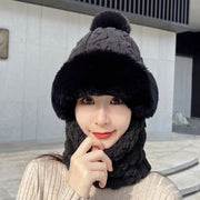 😍HOT SALE🥰 Women's Winter Warm Windproof Plush Scarf Hat