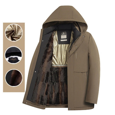 💥Christmas Special Offer💥Men’s Winter Thermal Thick Hooded Parka Coat