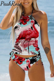 Spring/Summer Flamingos Bikini Swimsuit