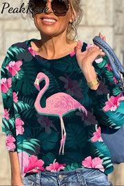 Spring/Summer Flamingos Sweatshirt