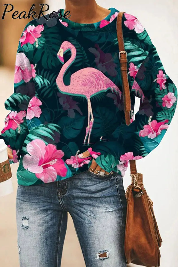 Spring/Summer Flamingos Sweatshirt