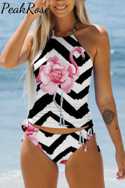 Spring/Summer Pink Flamingos Bikini Swimsuit S