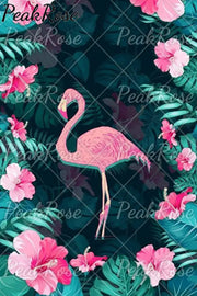 Spring Summer Pink Flamingos Off-Shoulder Blouse