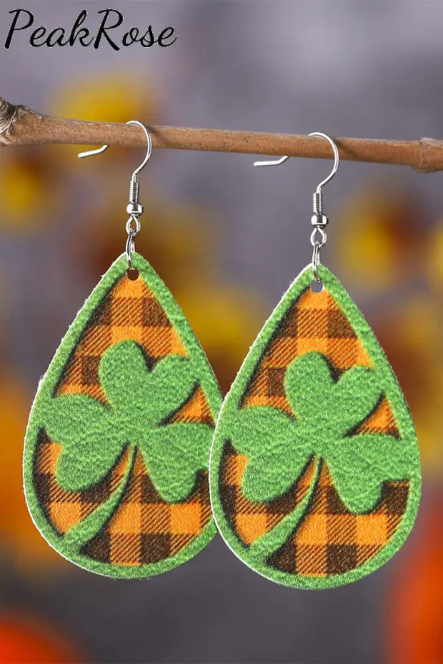 St. Patricks Day Earrings One-Size / Green