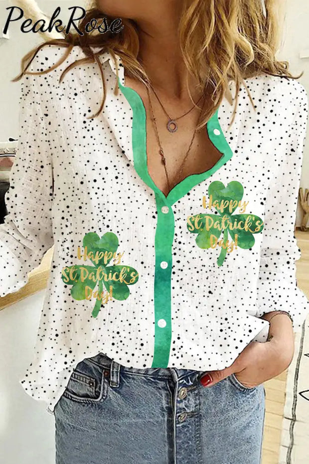 St. Patrick’s Day Long Sleeve Shirt S / Green Women